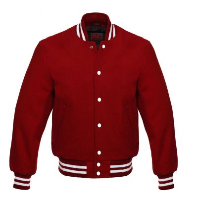 Varsity Classic jacket Maroon-White trims